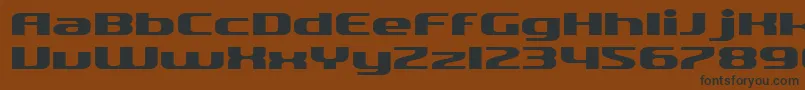 SfQuartziteExtended Font – Black Fonts on Brown Background