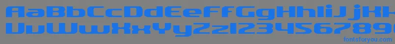 SfQuartziteExtended Font – Blue Fonts on Gray Background
