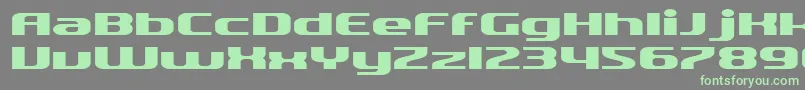 SfQuartziteExtended Font – Green Fonts on Gray Background