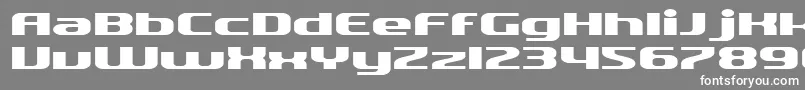 SfQuartziteExtended Font – White Fonts on Gray Background