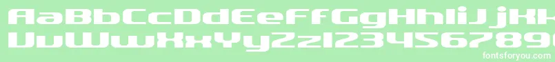 SfQuartziteExtended Font – White Fonts on Green Background