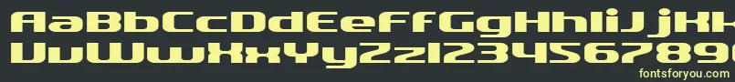 fuente SfQuartziteExtended – Fuentes Amarillas Sobre Fondo Negro