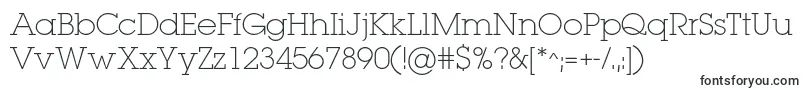 Lugaextralightc-fontti – Teknisen piirtämisen fontit