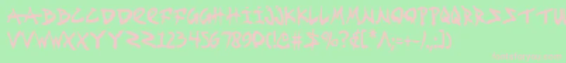 Fightkidc Font – Pink Fonts on Green Background