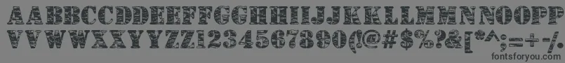 Camouflagej Font – Black Fonts on Gray Background