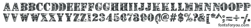 Шрифт Camouflagej – тяжелые шрифты