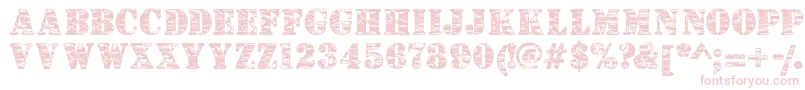 Camouflagej Font – Pink Fonts on White Background