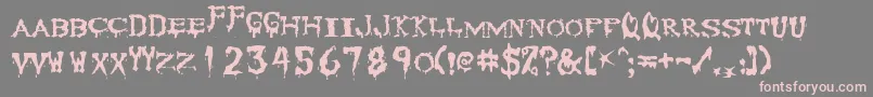 fuente Corpse – Fuentes Rosadas Sobre Fondo Gris