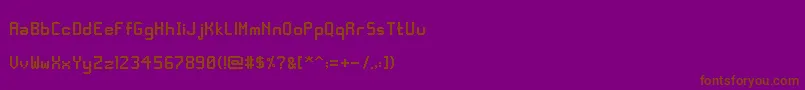 DeltoidSans Font – Brown Fonts on Purple Background