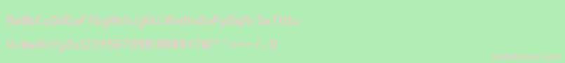 DeltoidSans Font – Pink Fonts on Green Background