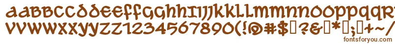 AleAndWenchesBbBold Font – Brown Fonts on White Background