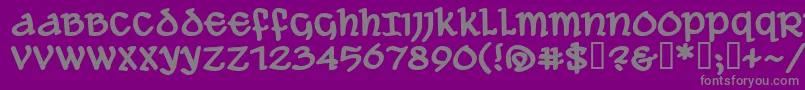 AleAndWenchesBbBold Font – Gray Fonts on Purple Background