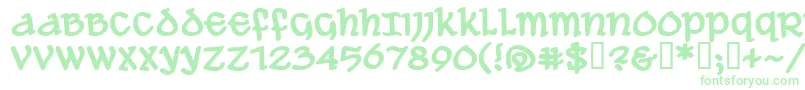 AleAndWenchesBbBold-Schriftart – Grüne Schriften