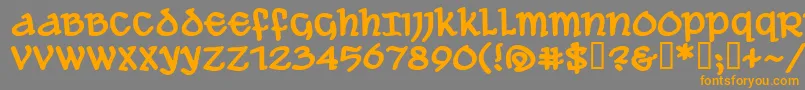 AleAndWenchesBbBold Font – Orange Fonts on Gray Background