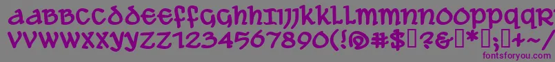 AleAndWenchesBbBold Font – Purple Fonts on Gray Background