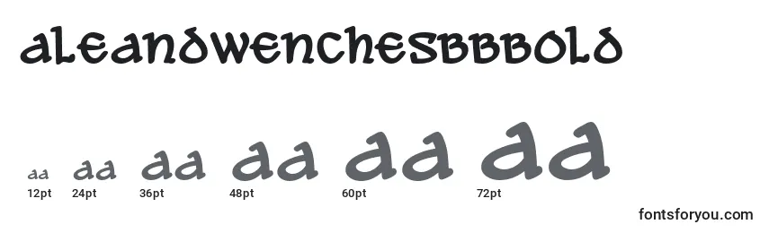 Размеры шрифта AleAndWenchesBbBold