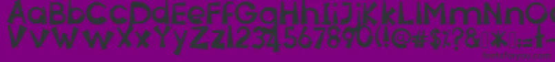 fuente SenyumSokmodeh – Fuentes Negras Sobre Fondo Morado