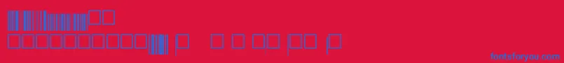 V200022 Font – Blue Fonts on Red Background