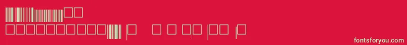 V200022 Font – Green Fonts on Red Background