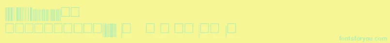 Шрифт V200022 – зелёные шрифты на жёлтом фоне