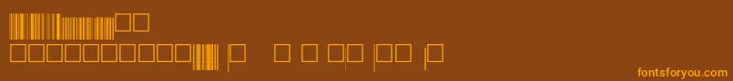 V200022 Font – Orange Fonts on Brown Background