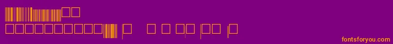 V200022 Font – Orange Fonts on Purple Background