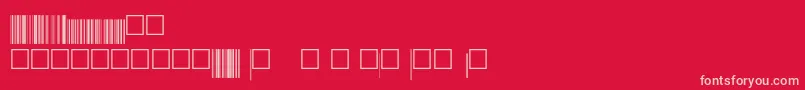 V200022 Font – Pink Fonts on Red Background