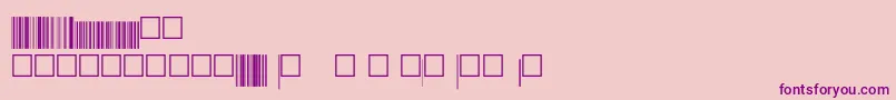 V200022 Font – Purple Fonts on Pink Background