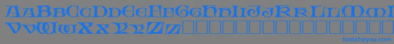 Police FableRegular – polices bleues sur fond gris