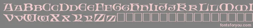 FableRegular Font – Pink Fonts on Gray Background