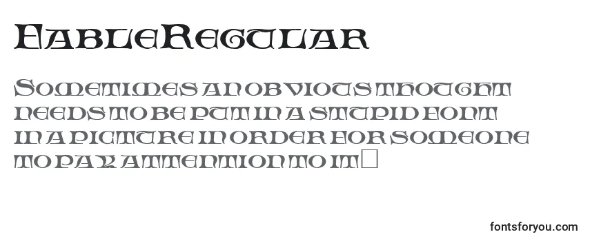 FableRegular Font