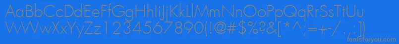 KudosLightSsiLight Font – Gray Fonts on Blue Background