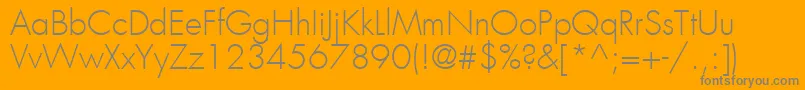 KudosLightSsiLight Font – Gray Fonts on Orange Background