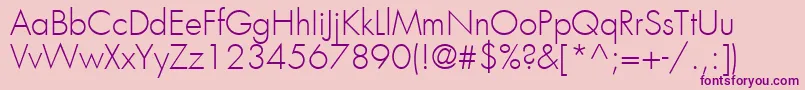 KudosLightSsiLight Font – Purple Fonts on Pink Background