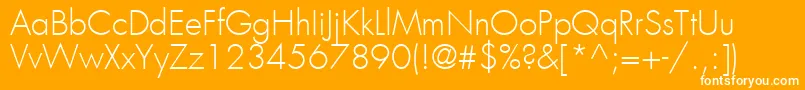 KudosLightSsiLight Font – White Fonts on Orange Background