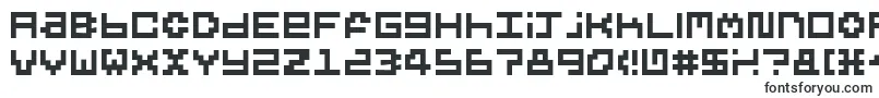 Шрифт 5peero – квадратные шрифты