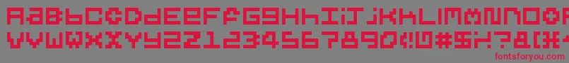 5peero Font – Red Fonts on Gray Background