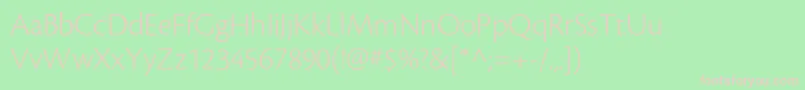 CronosproLtsubh Font – Pink Fonts on Green Background