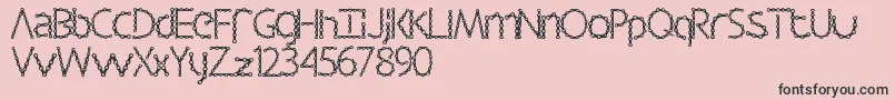 fuente Barbalicious – Fuentes Negras Sobre Fondo Rosa