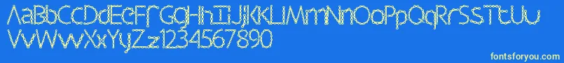 Подробнее о шрифте Barbalicious Шрифт Barbalicious – жёлтые шрифты на синем фоне
