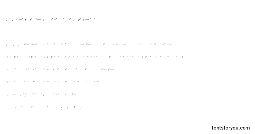 Agreloyinb1 (17967)フォント–アルファベット、数字、特殊文字