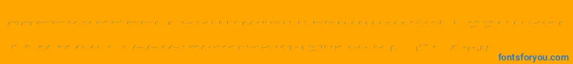 Agreloyinb1 Font – Blue Fonts on Orange Background