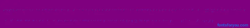 Agreloyinb1 Font – Blue Fonts on Purple Background