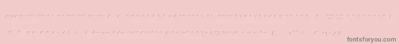 Agreloyinb1-Schriftart – Graue Schriften auf rosa Hintergrund