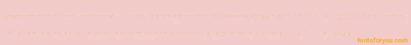 Agreloyinb1-Schriftart – Orangefarbene Schriften auf rosa Hintergrund