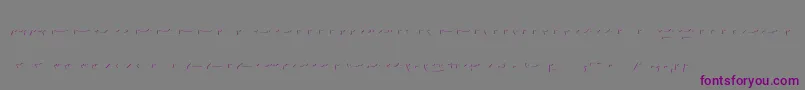 Agreloyinb1 Font – Purple Fonts on Gray Background