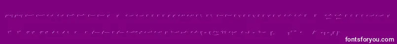 Agreloyinb1 Font – White Fonts on Purple Background