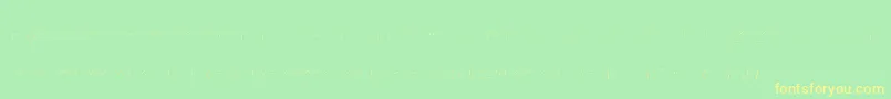 Agreloyinb1 Font – Yellow Fonts on Green Background