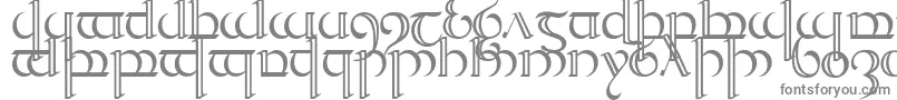 Quencap2-Schriftart – Graue Schriften auf weißem Hintergrund