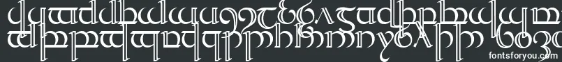 Шрифт Quencap2 – белые шрифты